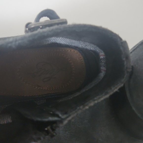 LEVI'S | Suede ankle boots gray black sz 7.5 - Picture 4 of 7